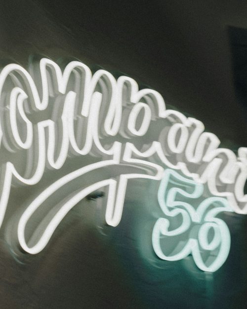 C56 Candid 2024 Blurry Neon Sign